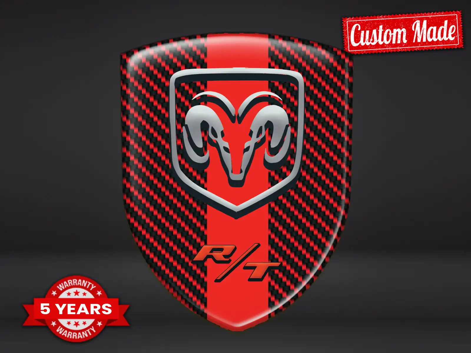 Dodge Emblèmes Silicone Auto Sport Qualité Pro